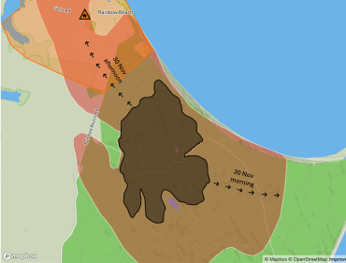 An example of the mapping developed